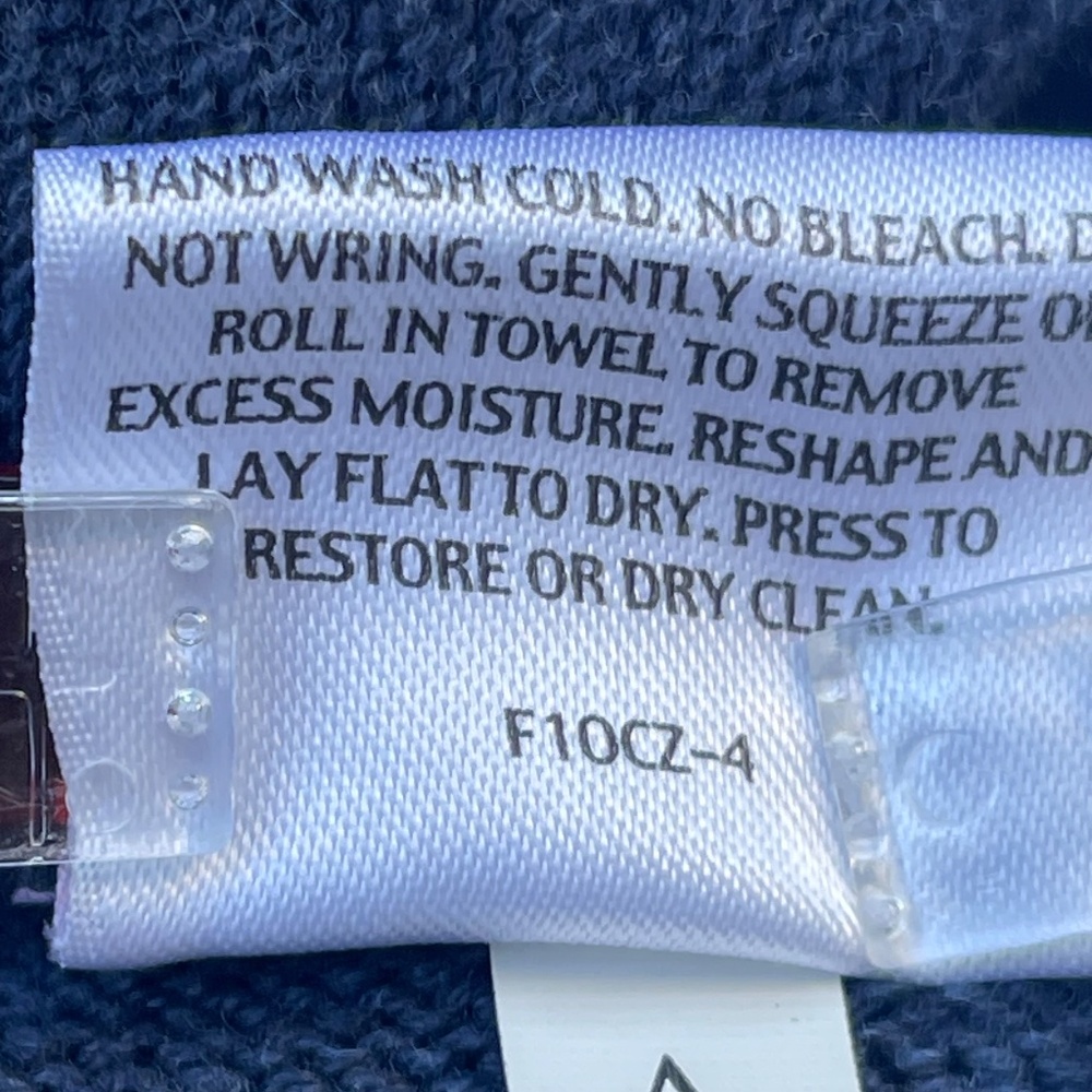 Eileen Fisher sweater dusk blue short sleeve, petite (PP) cotton/cashmere blend - Picture 9 of 11